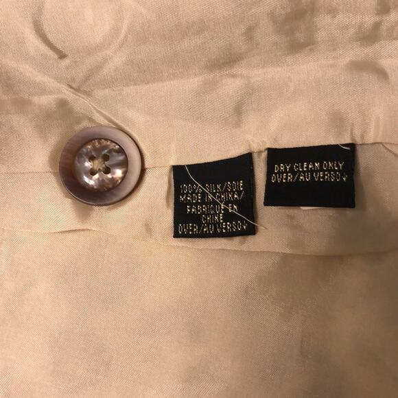 Dana Buchman Cheetah Print Silk Blazer Woman Size 6 Animal Print Lined Buttons - Picture 6 of 11